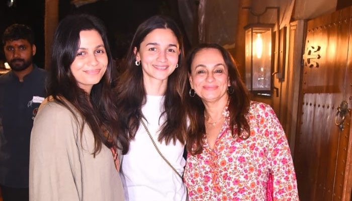 Alia Bhatt goes out on dinner date with mom Soni Razdan and sister Shaheen